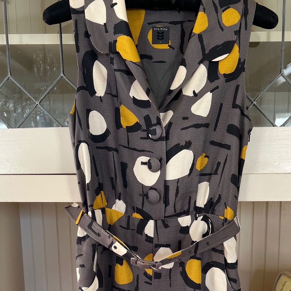 Orla Kiely Sleeveless Belted Romper